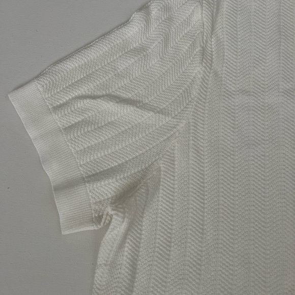 PJ PAUL JONES Mens Knitted Polo Shirts Short Sleeve Textured Pullover Golf Polo - Picture 5 of 9